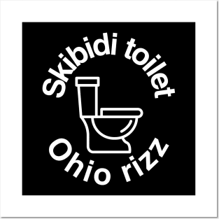 Skibidi toilet Ohio rizz Posters and Art